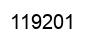 Number 119201 black image