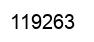 Number 119263 black image