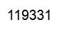 Number 119331 black image