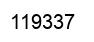 Number 119337 black image