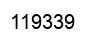 Number 119339 black image