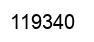 Number 119340 black image