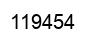 Number 119454 black image