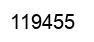 Number 119455 black image