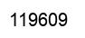 Number 119609 black image