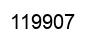 Number 119907 black image