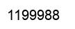 Number 1199988 black image