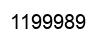 Number 1199989 black image