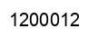Number 1200012 black image