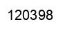 Número 120398 imagen negro