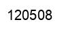 Number 120508 black image