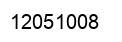 Number 12051008 black image