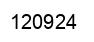 Number 120924 black image
