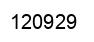 Number 120929 black image