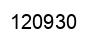 Number 120930 black image