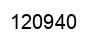 Number 120940 black image