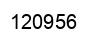 Number 120956 black image