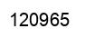 Number 120965 black image