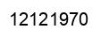 Number 12121970 black image