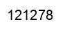 Number 121278 black image