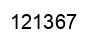 Number 121367 black image