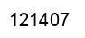 Number 121407 black image