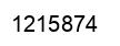 Number 1215874 black image