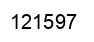 Number 121597 black image