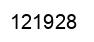 Number 121928 black image