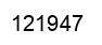 Number 121947 black image