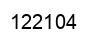 Number 122104 black image