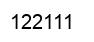 Number 122111 black image