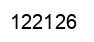 Number 122126 black image