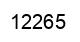 Number 12265 black image
