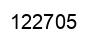 Number 122705 black image