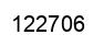 Number 122706 black image