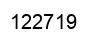 Number 122719 black image