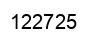 Número 122725 imagen negro