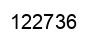 Número 122736 imagen negro