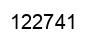 Number 122741 black image