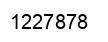 Number 1227878 black image