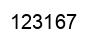 Número 123167 imagen negro