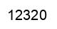 Number 12320 black image