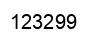 Número 123299 imagen negro