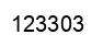 Número 123303 imagen negro