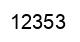Number 12353 black image