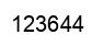 Número 123644 imagen negro