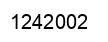 Number 1242002 black image