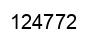 Number 124772 black image