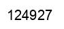 Number 124927 black image